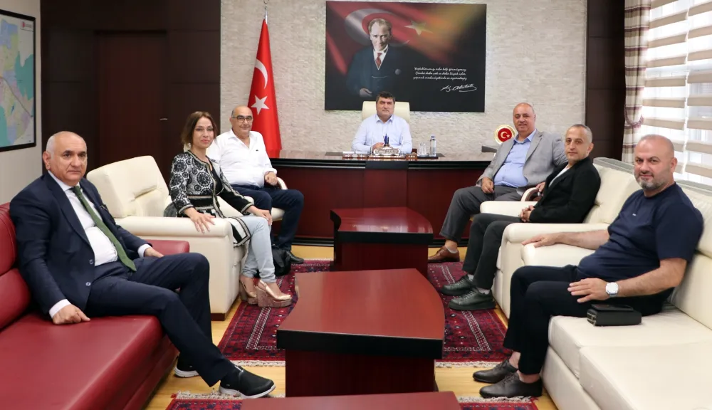 Yüzüncüyıl Gazeteciler Derneği’nden Kaymakam Şahin'e ziyaret